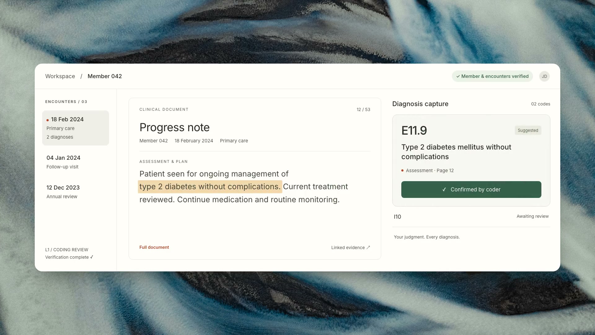 Adaptive Coder interface preview